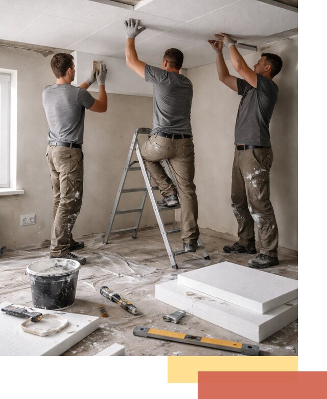 Утепление потолка пенопластом в Сосновоборске быстро и качественно