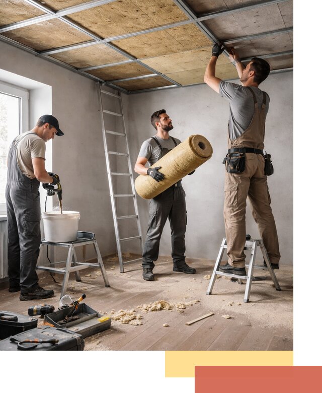 Шумоизоляция потолка в Сосновоборске: профессиональный монтаж и отделка